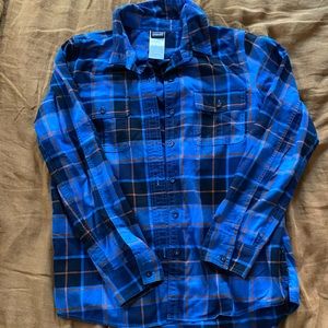 Blue Plaid Patagonia Button up